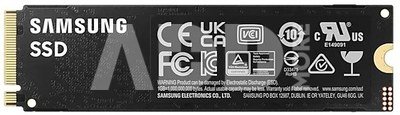 Samsung 990 PRO 1000 GB, SSD form factor M.2 2280, SSD interface PCIe Gen4x4, Write speed 6900 MB/s, Read speed 7450 MB/s