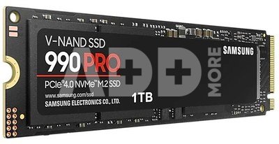 Samsung 990 PRO 1000 GB, SSD form factor M.2 2280, SSD interface PCIe Gen4x4, Write speed 6900 MB/s, Read speed 7450 MB/s