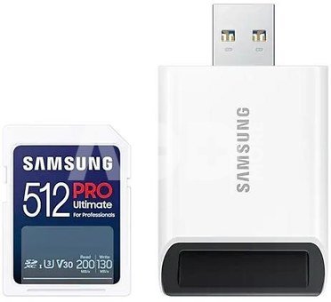 Samsung Memory card SD MB-SY512SB/WW 512GB Pro Ultimate + reader