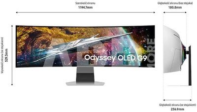 Samsung LS49CG950SUXDU 49" Odyssey OLED G9 G95SC Monitor 5120x1440/32:9/250cd/m2/0.03ms DP, HDMI, USB