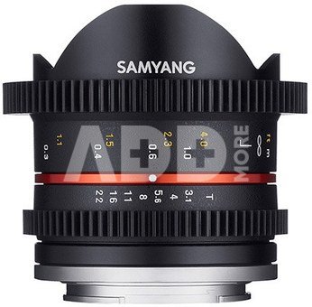 Samyang 8mm T3.1 Cine UMC Fish-Eye II, Fuji X