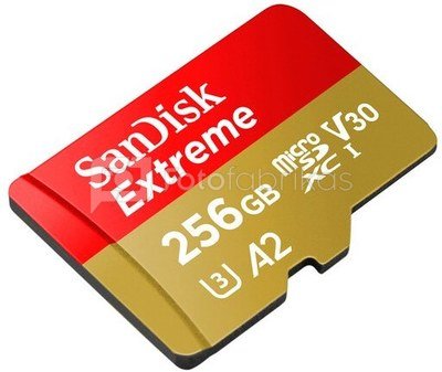 SanDisk Extreme 256 GB MicroSDXC 190MB/s UHS-I Class 10
