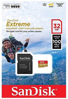 SanDisk microSDXC Action SC 32GB Extr.100MB A1 SDSQXAF-032G-GN6AA