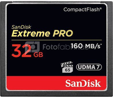 SanDisk Extreme Pro CF 32GB 160MB/s SDCFXPS-032G-X46
