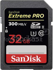 SanDisk Extreme PRO SDHC 32GB 300MB UHS-II SDSDXPK-032G-GN4IN