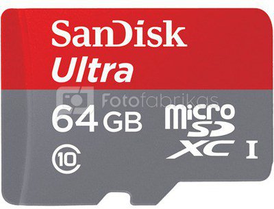 SanDisk Ultra micro SDXC 64GB 80MB/s Adapt. SDSQUNC-064G-GN6IA