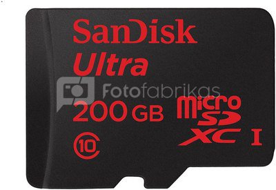 SanDisk Ultra microSDXC 200GB Class10 90MB/s SDSDQUAN-200G-G4A