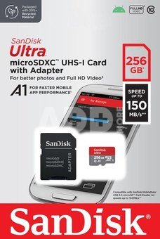 MEMORY MICRO SDXC 256GB UHS-I/W/A SDSQUAC-256G-GN6MA SANDISK
