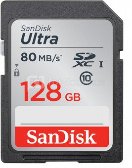 SanDisk Ultra SDXC UHS-I 128GB 80MB/s Cl. 10 SDSDUNC-128G-GN6IN