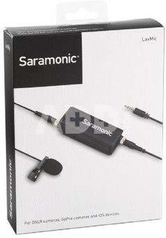 SARAMONIC LAVMIC AUDIO ADAPTER & LAVALIER MIC