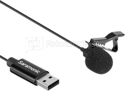 Saramonic USB Lavalier Clip-on Microphone ULM10L for PC en Mac