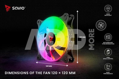 Savio BLAST Fan SET 3 x 120mm SAVIO