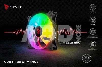 Savio BLAST Fan SET 3 x 120mm SAVIO