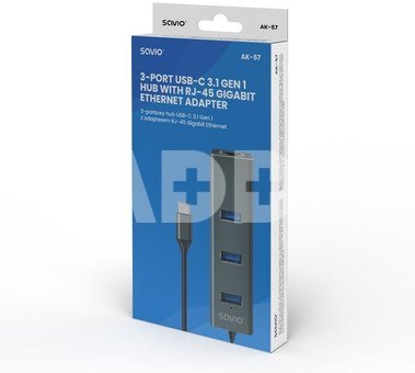 Savio HUB AK-57 USB-C 3.1 SAVIO