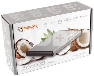 Sbox 2.5 External HDD Case HDC-2562 coconut white