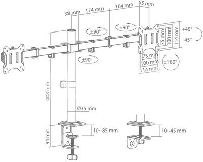 Sbox LCD-352/2-3 (17-32/2x10kg/100x100)