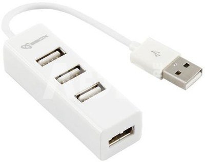 Sbox USB 4 Ports USB HUB H-204W white