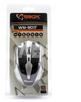 Sbox Wireless Mouse WM-9017 silver