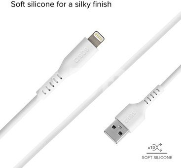 SBS cable USB - Lightning 1m, white