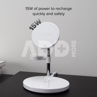 SBS Charging Station MagSafe 15W 3in1, white