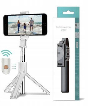 Selfie Stick/Tripod K07, white
