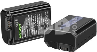 Set of 2 Sony replacement batteries and a NEEWER NP-FW50 charger