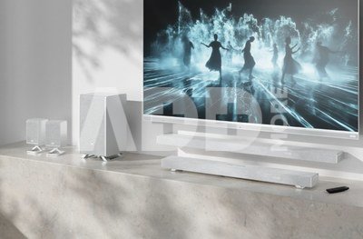 Sharp HT-SBW53121(SL) Q 3.1.2 Dolby Atmos/ DTS:X Soundbar with Wireless Subwoofer, Silver | Sharp