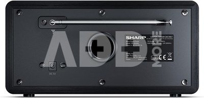 Sharp DR-450(BK) Digital Radio, FM/DAB/DAB+, Bluetooth 4.2, Alarm function, Midnight Black | Sharp | Digital Radio | DR-450(BK) | Bluetooth | Midnight Black