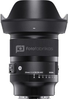 Sigma 20mm f/1.4 DG DN Art Lens for Sony E + 5 METŲ GARANTIJA