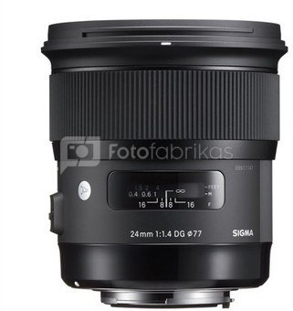 Sigma 24mm F1.4 DG HSM Art (Nikon) + 5 METŲ GARANTIJA + PAPILDOMAI GAUKITE 80 EUR NUOLAIDĄ