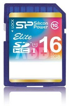 SILICON POWER 16GB, SDHC UHS-I, Class 10, 40 MB/s reading, 15 MB/s writing