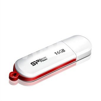 SILICON POWER 16GB, USB 2.0 FLASH DRIVE LUXMINI 320, WHITE