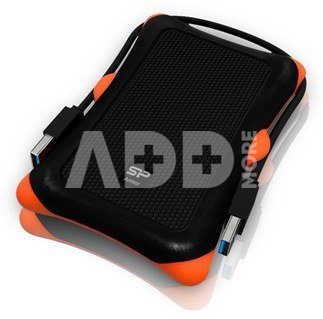 SILICON POWER 1TB, PORTABLE HARD DRIVE ARMOR A30, USB 3.0, BLACK