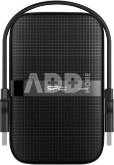 SILICON POWER 1TB, PORTABLE HARD DRIVE ARMOR A60, BLACK