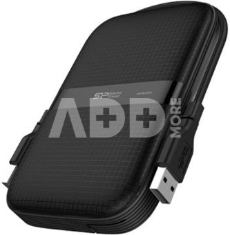 SILICON POWER 1TB, PORTABLE HARD DRIVE ARMOR A60, BLACK