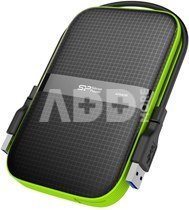 SILICON POWER 2TB, PORTABLE HARD DRIVE ARMOR A60, BLACK