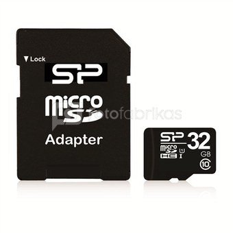 SILICON POWER 32GB, MICRO SDHC, CLASS 10 WITHOUT ADAPTER