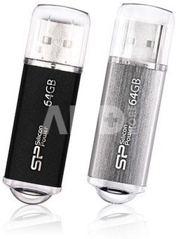 SILICON POWER 64GB, USB 2.0 FLASH DRIVE ULTIMA II I-SERIES, BLACK