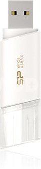 SILICON POWER 64GB, USB 3.0 FLASH DRIVE, BLAZE SERIES B06, White