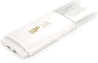 SILICON POWER 64GB, USB 3.0 FLASH DRIVE, BLAZE SERIES B06, White