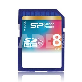SILICON POWER 8GB, SDHC SECURE DIGITAL CARD, CLASS 10