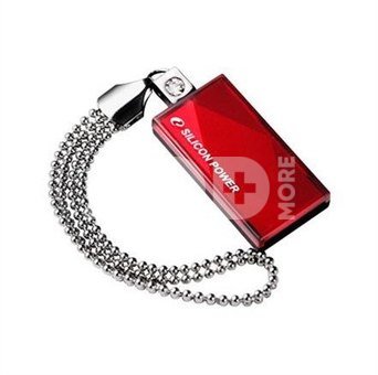SILICON POWER 8GB, USB 2.0 FLASH DRIVE TOUCH 810, RED