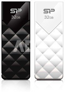 SILICON POWER 8GB, USB 2.0 FLASH DRIVE ULTIMA U03, BLACK