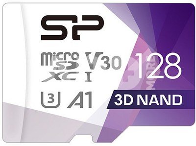 Silicon Power memory card microSDXC 128GB Superior Pro V30 + adapter