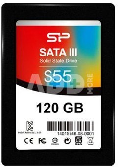 SILICON POWER SSD S55 120GB 2.5" SATAIII 6Gb/s Read Speed: Up to 520MB/s, Write Speed: Up to 460MB/s
