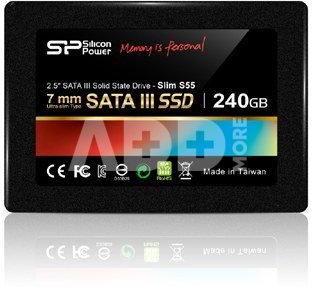 SILICON POWER SSD S55 240GB 2.5" SATAIII 6Gb/s Read Speed: Up to 520MB/s, Write Speed: Up to 460MB/s