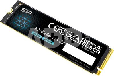 Silicon Power SP P34A60 | 128 GB | Solid-state drive interface M.2 PCIe Gen 3x4 | Read speed 1800 MB/s | Write speed 600 MB/s