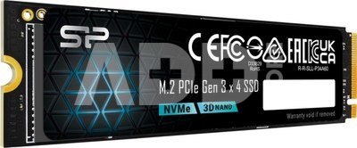 Silicon Power SP P34A60 | 128 GB | Solid-state drive interface M.2 PCIe Gen 3x4 | Read speed 1800 MB/s | Write speed 600 MB/s