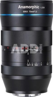 SIRUI ANAMORPHIC LENS 1,33X 75MM F/1.8 MFT MOUNT