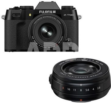 Fujifilm X-T50 (black) + XF16-50mm F2.8-4.8 R LM WR + XF23mmF2.8